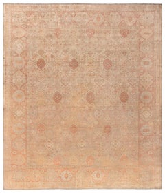 Antique Indian Amritsar Handmade Wool Rug