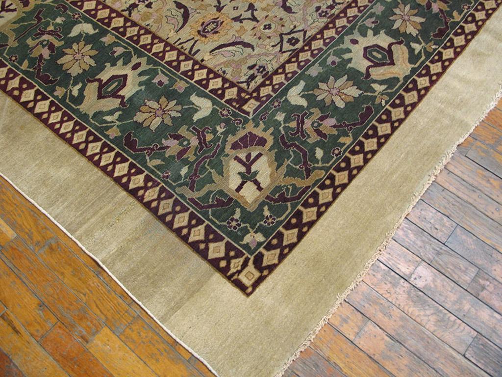 Agra 19th Century N. Indian Amritsar Carpet  ( 10'10