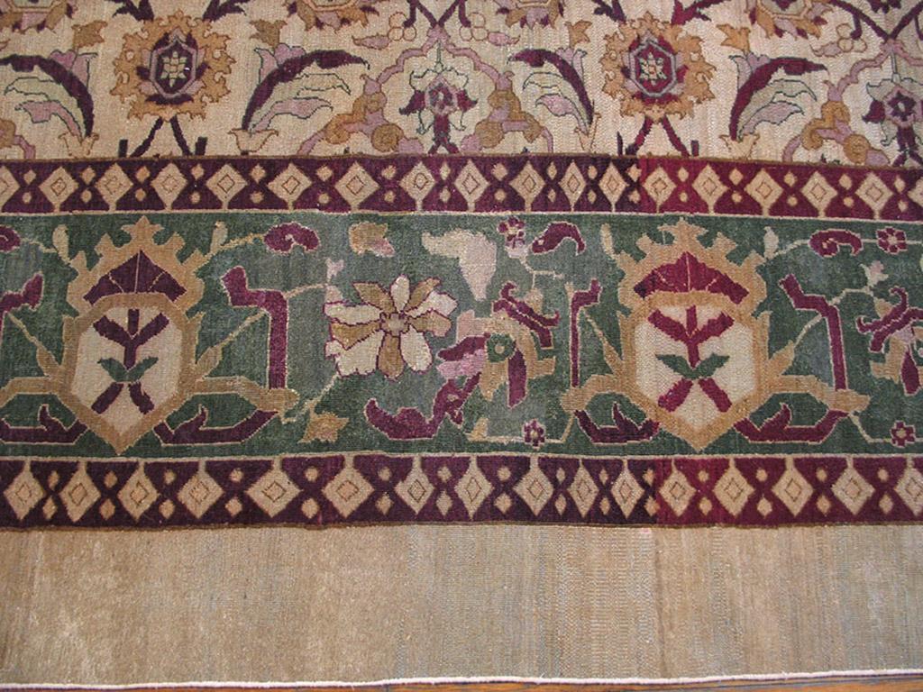 19th Century N. Indian Amritsar Carpet  ( 10'10