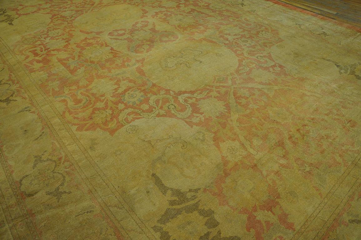 Wool Late 19th Century N. Indian Amritsar Carpet ( 11' x 17'2