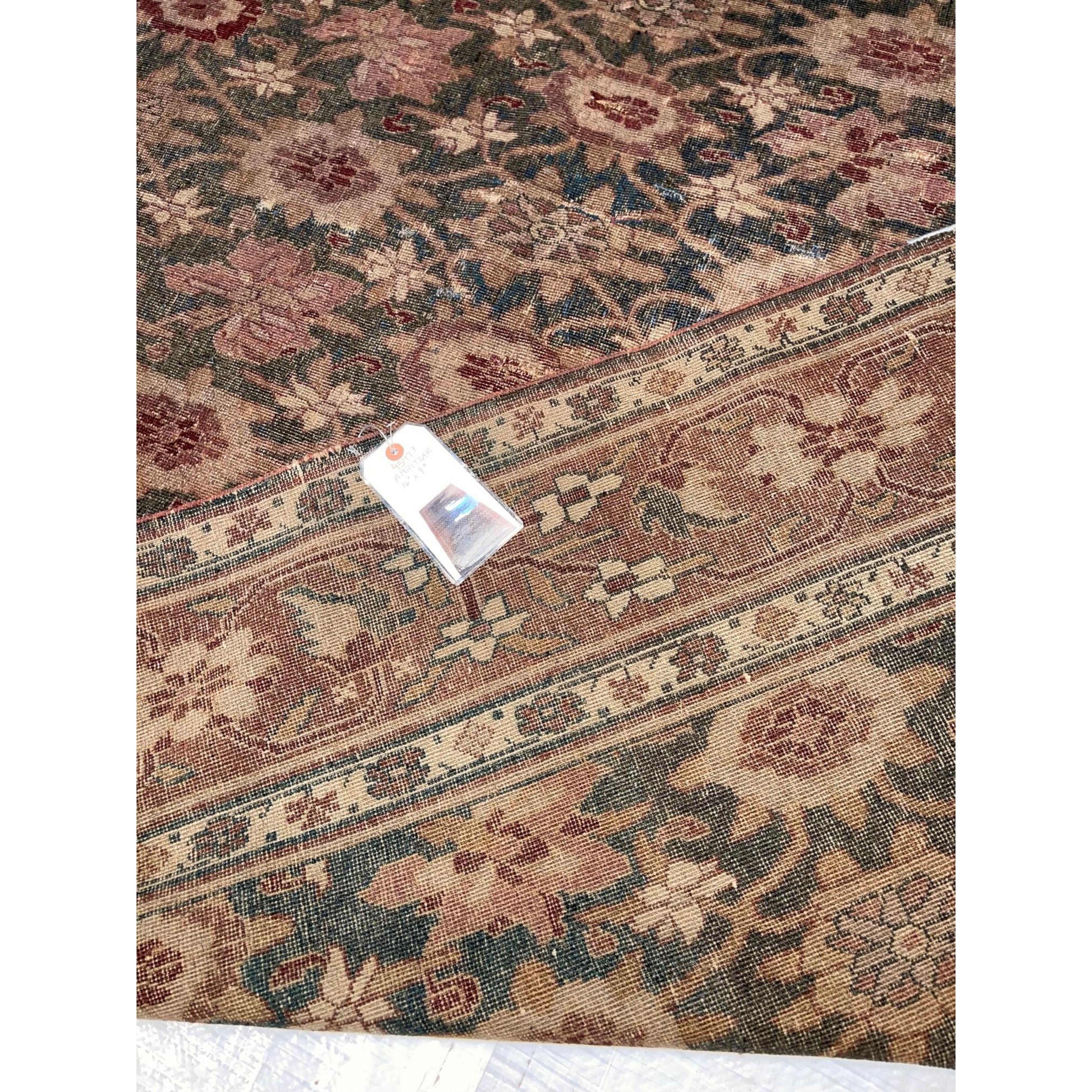 Asian Antique Indian Amritsar Rug - 16'0'' X 9'0'' For Sale