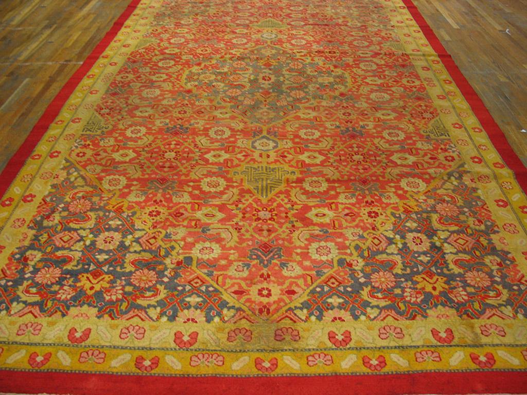 Hand-Knotted Early 20th Century N. Indian Amritsar Carpet ( 9'6