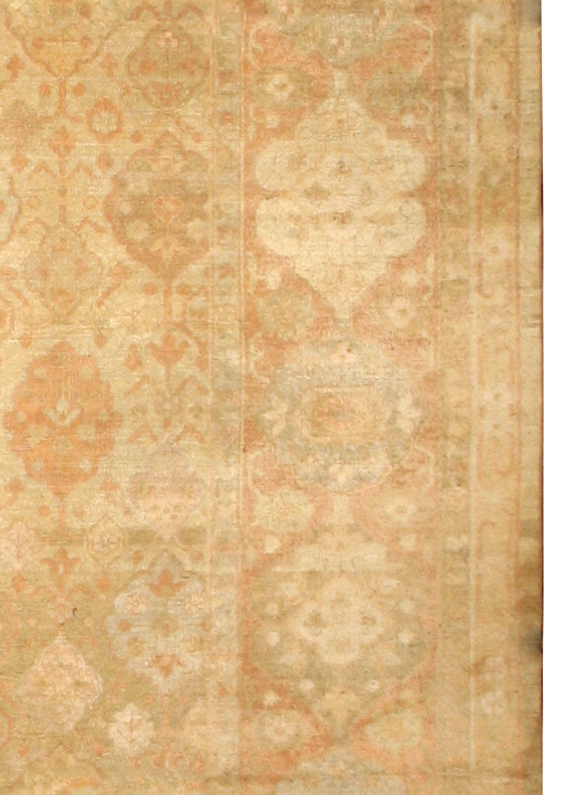19th Century Antique Indian Amritsar Handmade Wool Rug For Sale