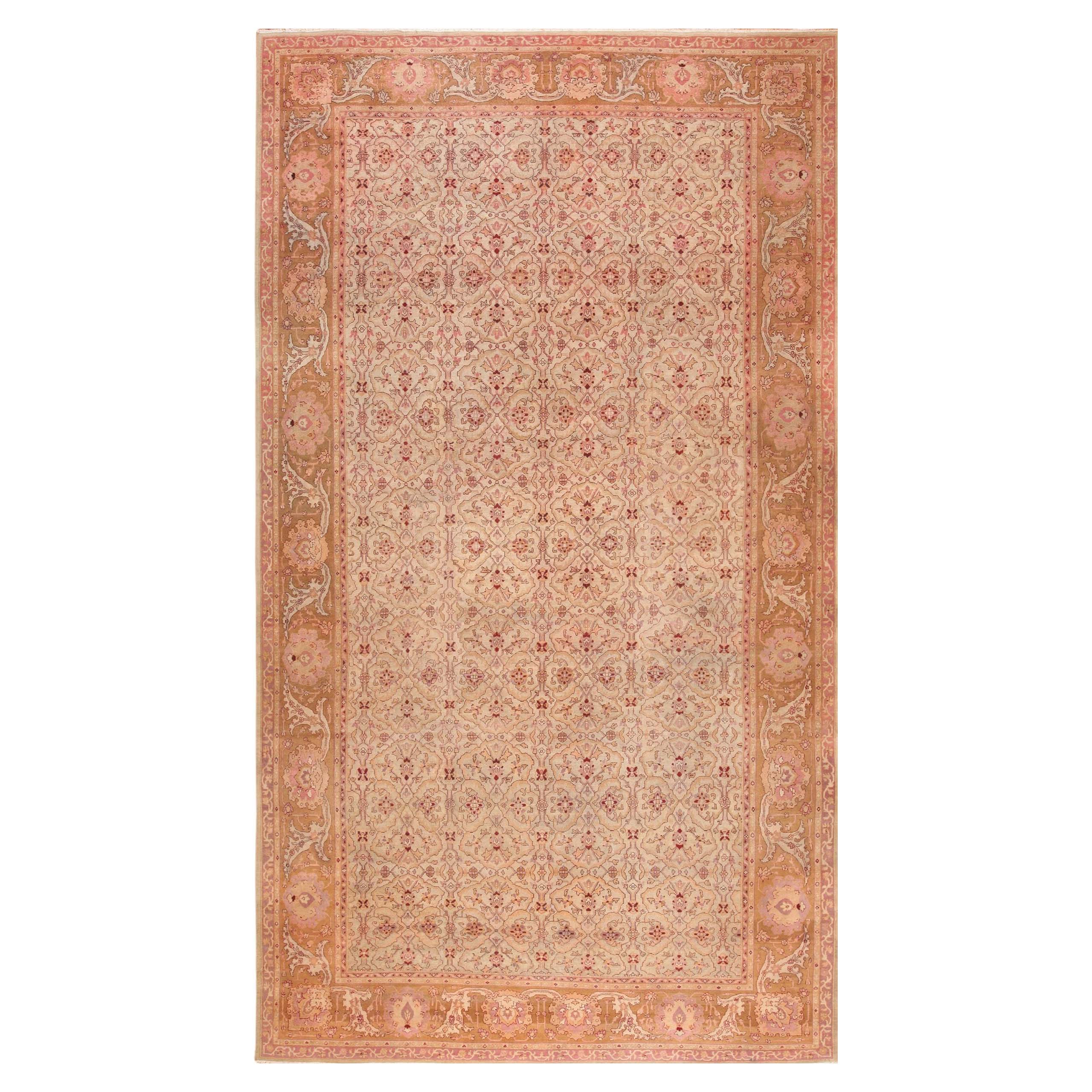 Antiker indischer Amritsar-Teppich. Größe: 3,66 m x 6,71 m