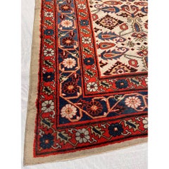 Antique Indian Amritsar Rug with Floral Design