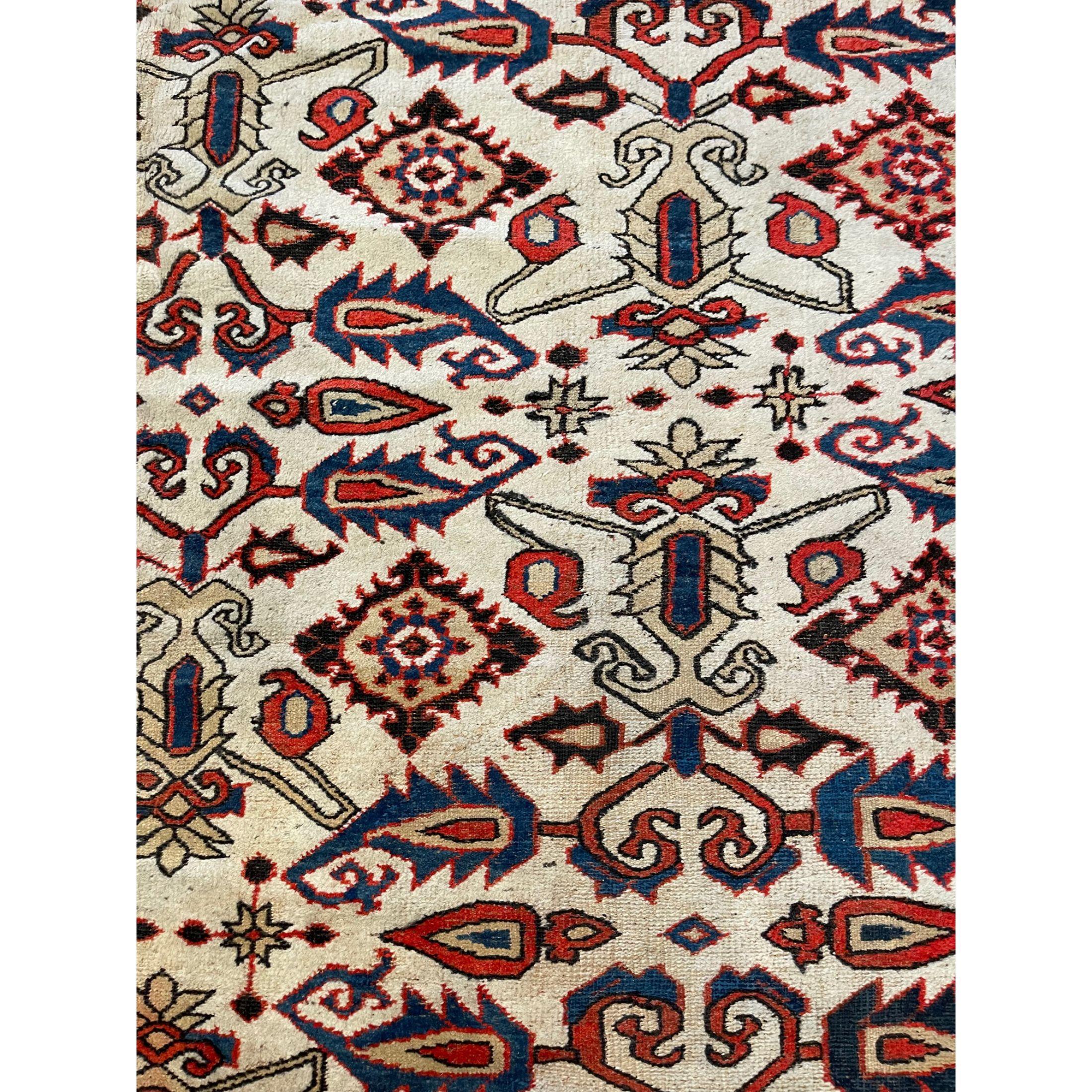 Other Antique Indian Amritsar Rug with Floral Design For Sale