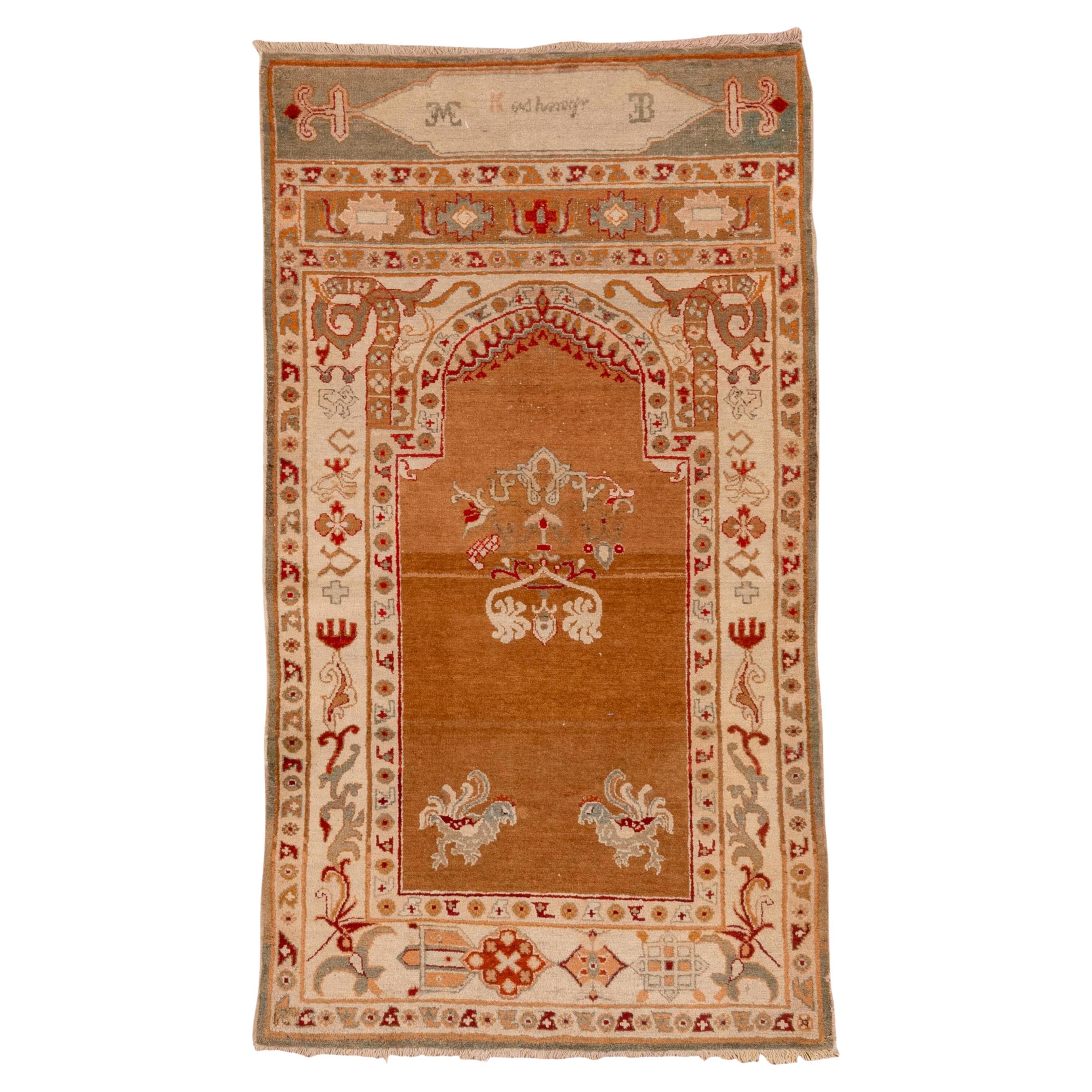 Antique Indian Amritzar Prayer Rug For Sale