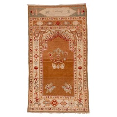 Vintage Indian Amritzar Prayer Rug