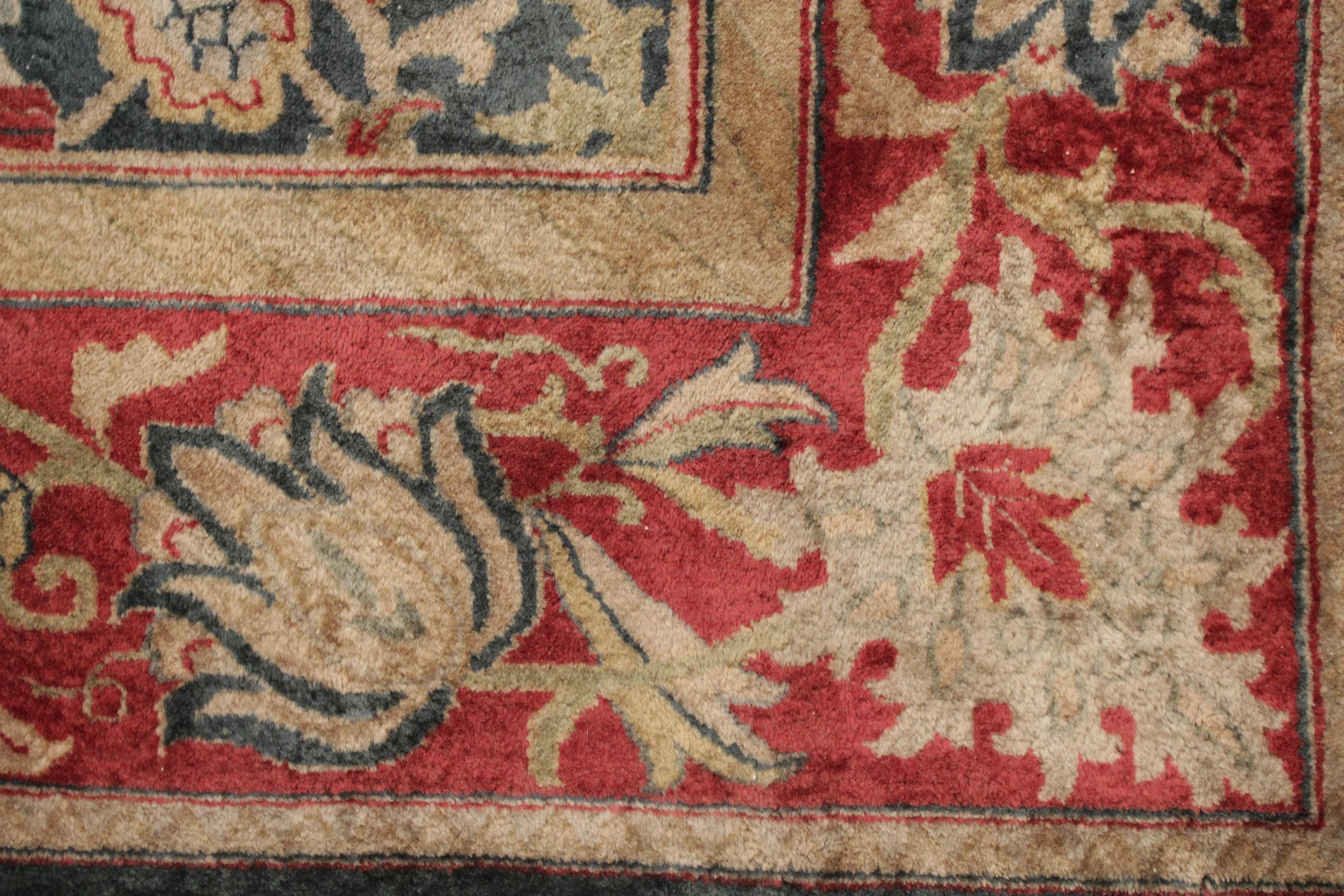 Mid-20th Century Antique Indian Arts & Crafts Rug with William Morris Hammersmith Design