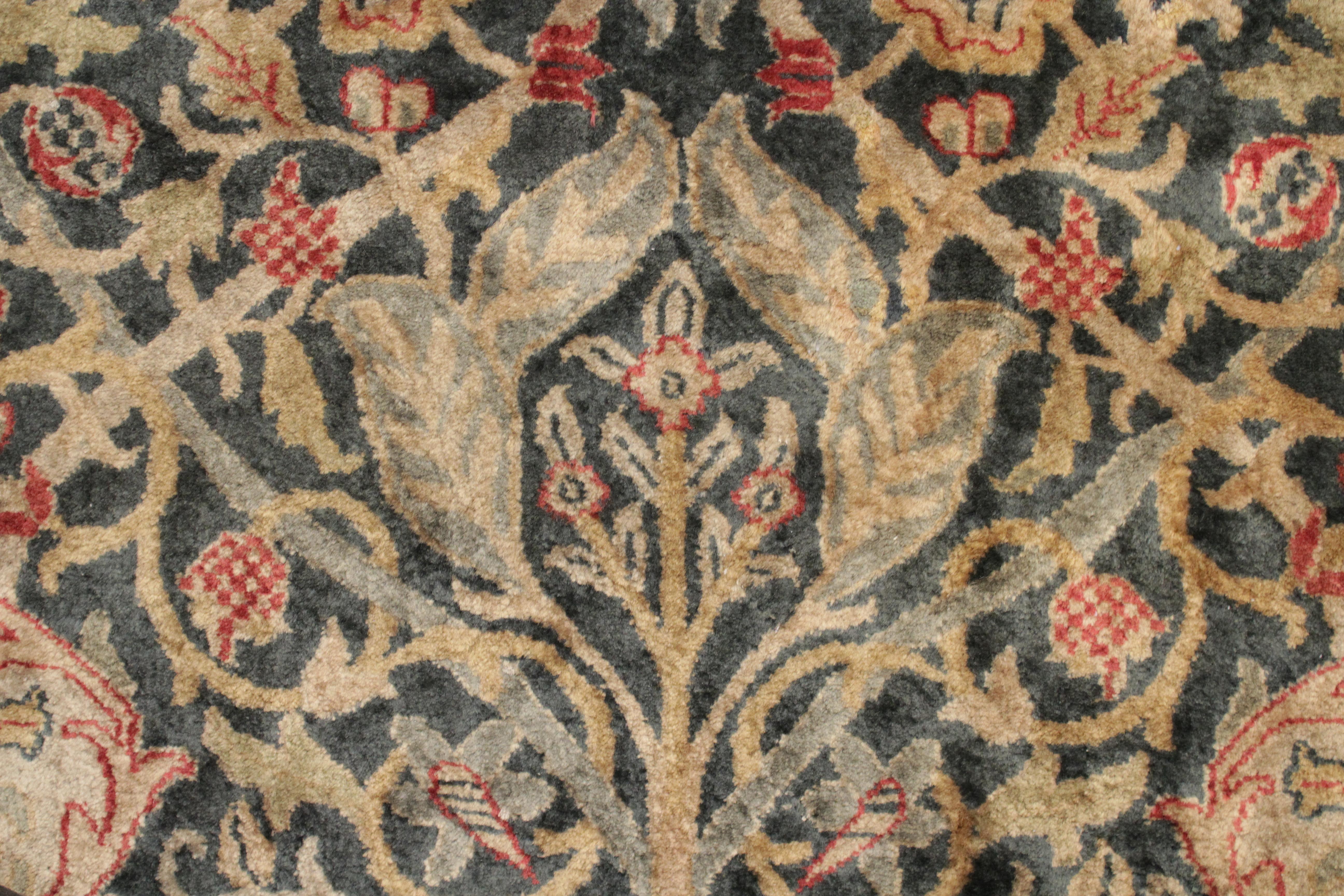 Antique Indian Arts & Crafts Rug with William Morris Hammersmith Design 2