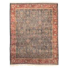 Antique Indian Arts & Crafts Rug with William Morris Hammersmith Design