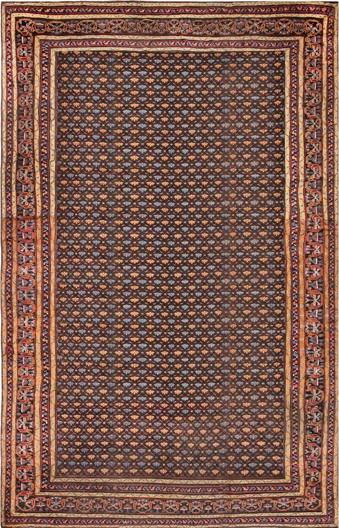 Antique Indian Handmade Wool Rug For Sale at 1stDibs