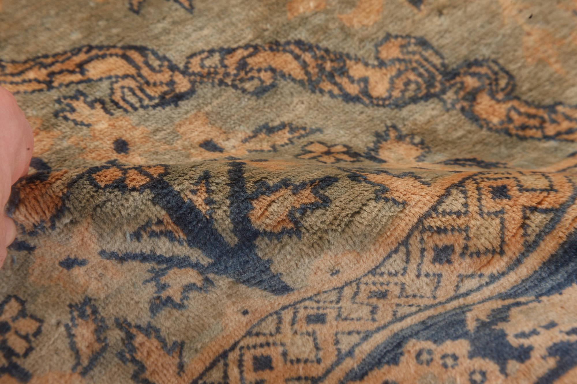Fine Antique Indian Botanic handmade wool rug by Doris Leslie Blau
Size: 10'10