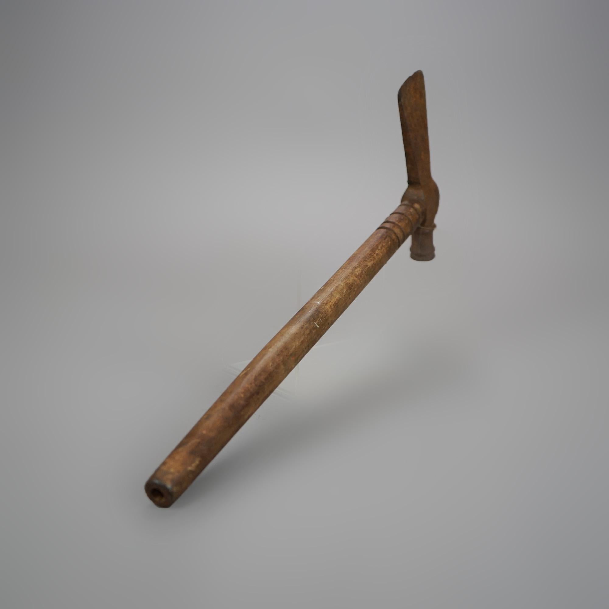 antique indian peace pipe