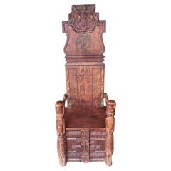 Silla India Antigua Con Kachina's