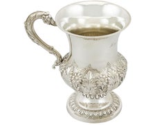 Antique Indian Colonial Silver Mug, circa 1880