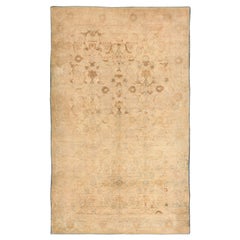 Antico tappeto indiano in cotone Agra. 5 ft x 8 ft 6 in