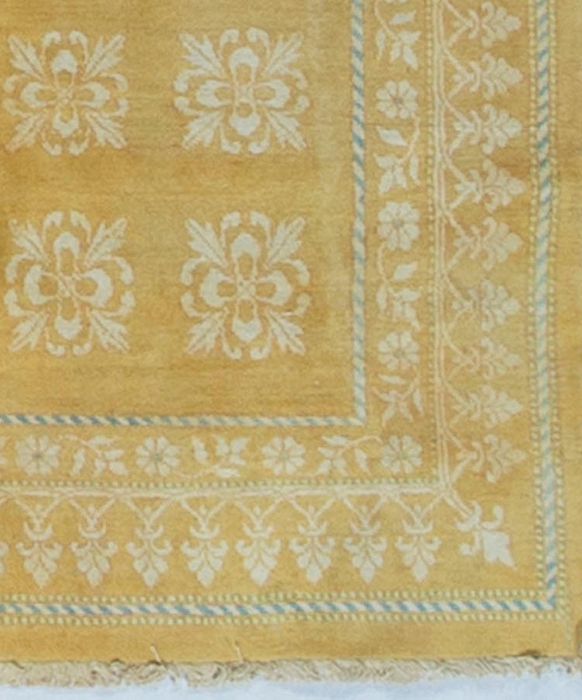 Antique Indian Cotton Agra Rug, circa 1900 In Good Condition In Secaucus, NJ