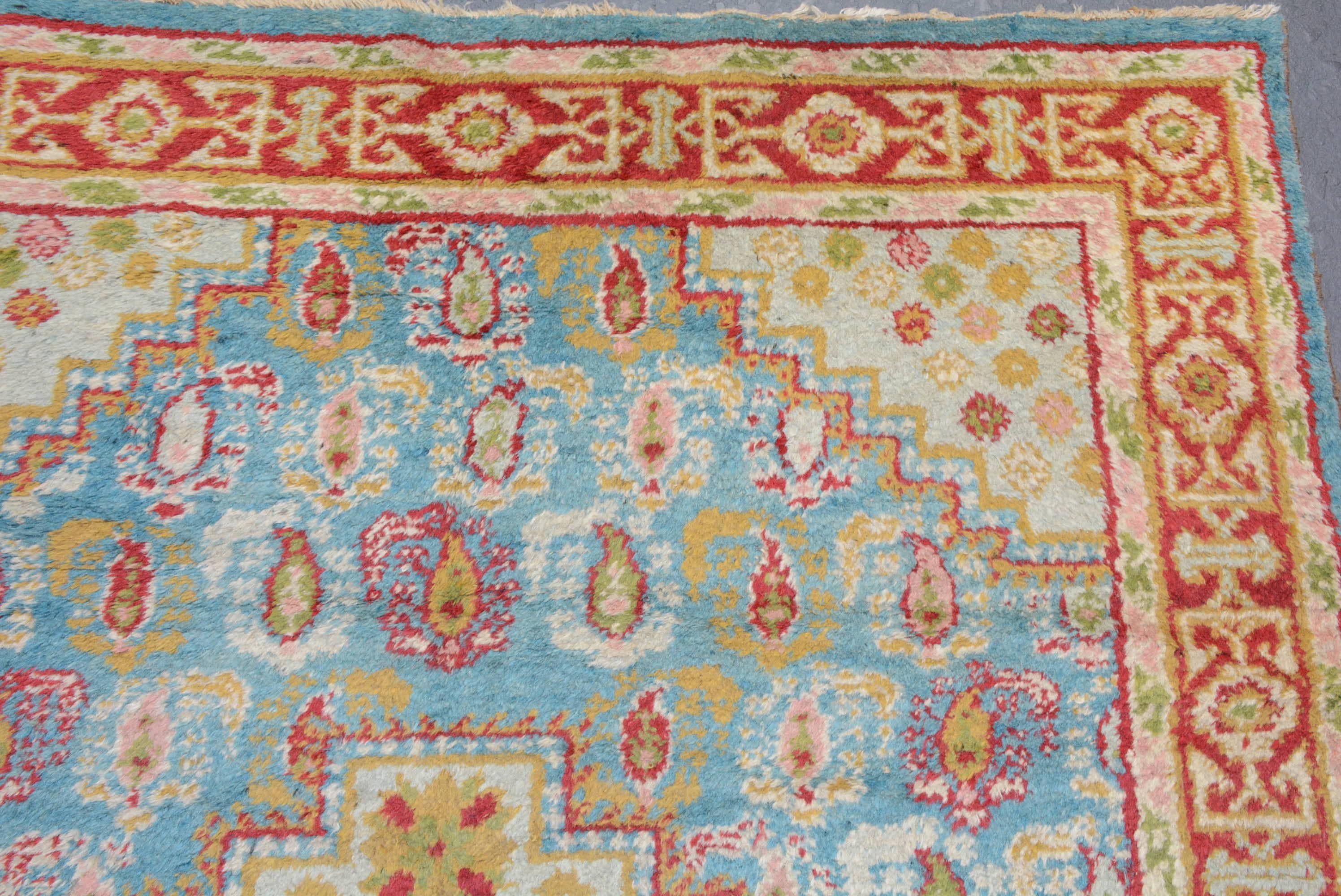 Woven Antique Indian Deccan Rug For Sale
