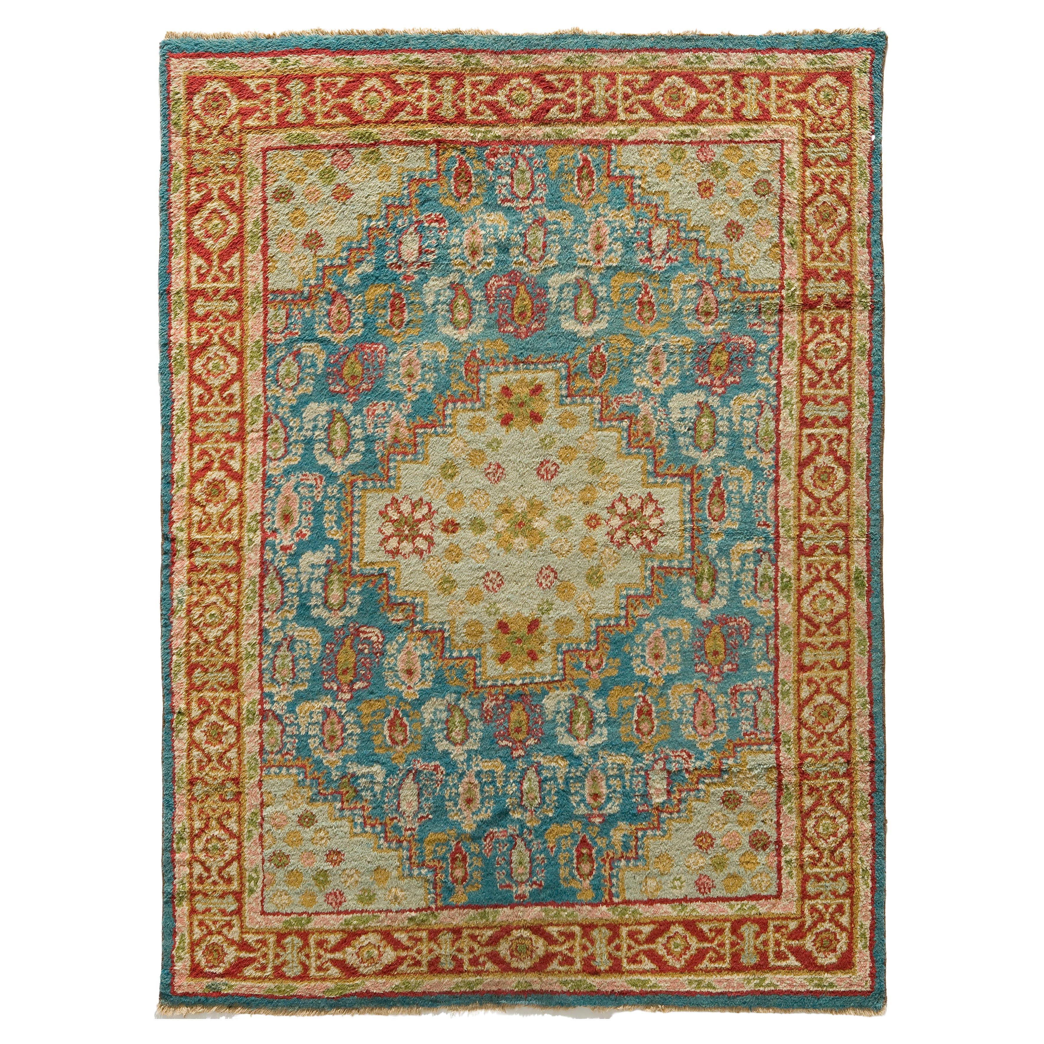 Antique Indian Deccan Rug For Sale