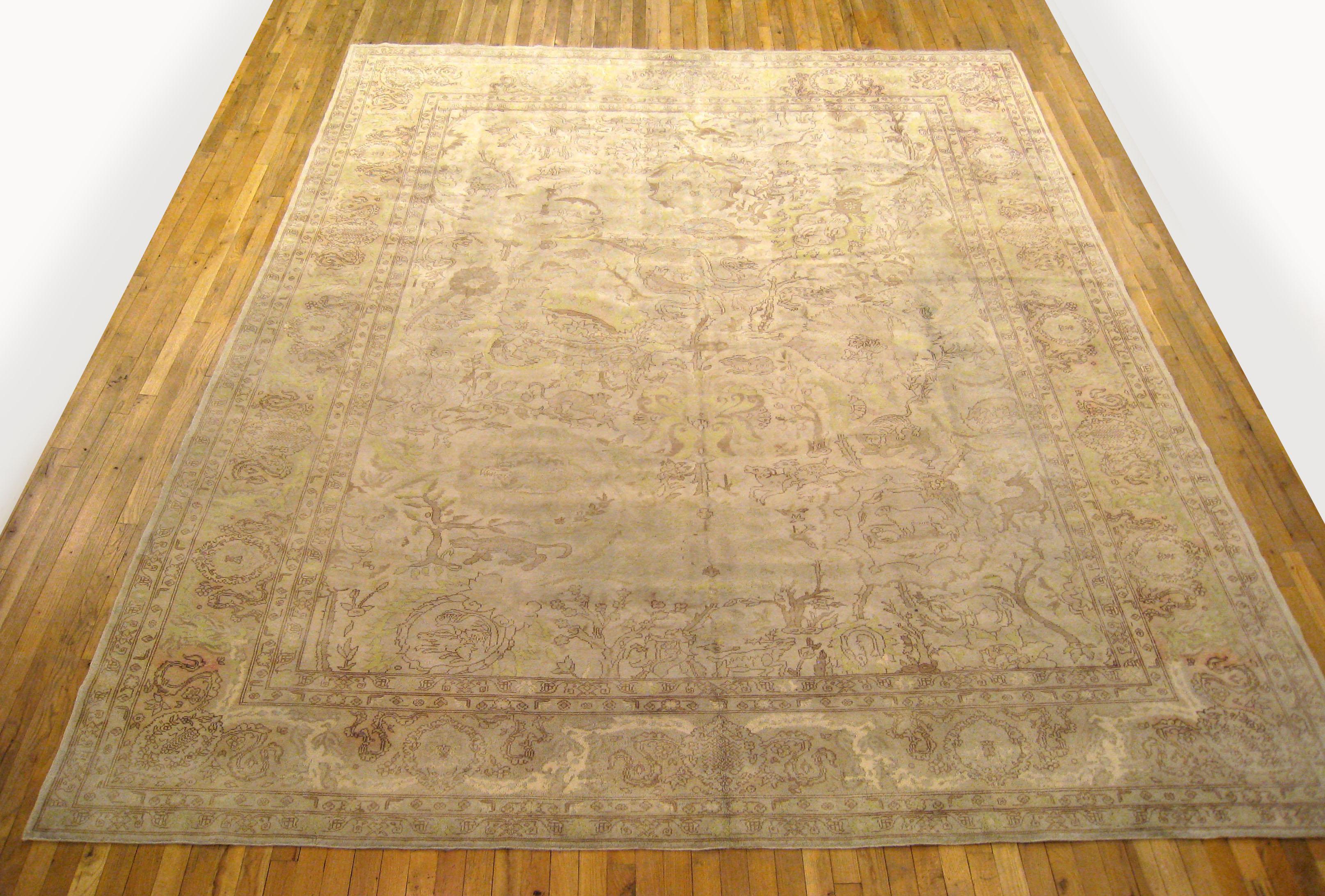 Antique Indian Oriental Rug, size 12'8