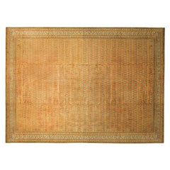 Antiker indischer dekorativer orientalischer Indo- Saraband-Teppich in Großformat 