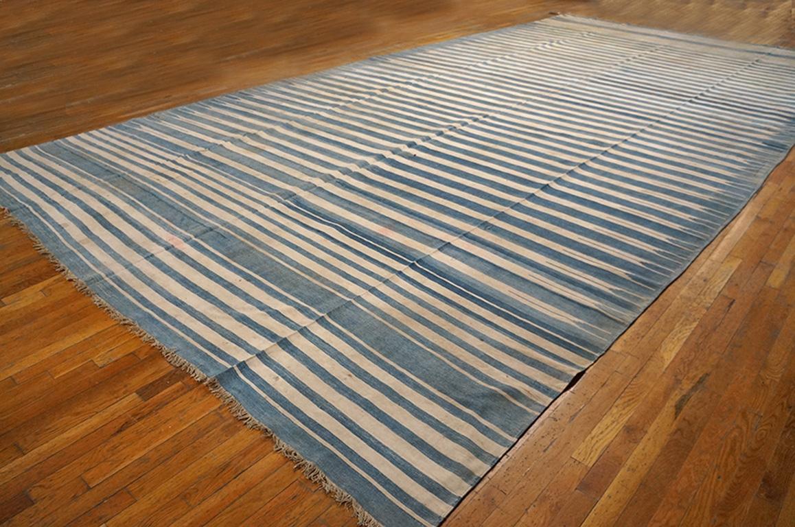 Antique Indian Dhurrie Rug In Good Condition For Sale In New York, NY