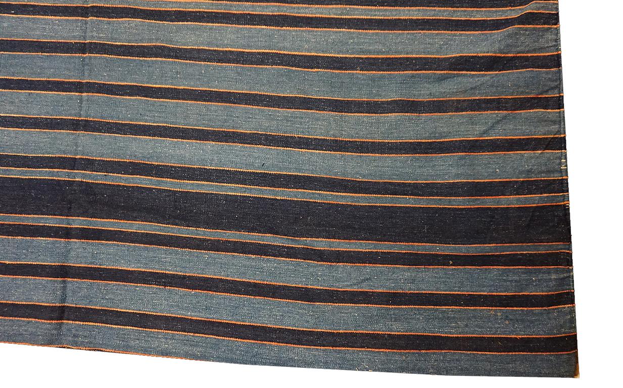 Indischer Dhurrie-Teppich aus Baumwolle des frühen 20. Jahrhunderts ( 13'9'' x 16'2'' - 420 x 493 ) (Handgewebt) im Angebot