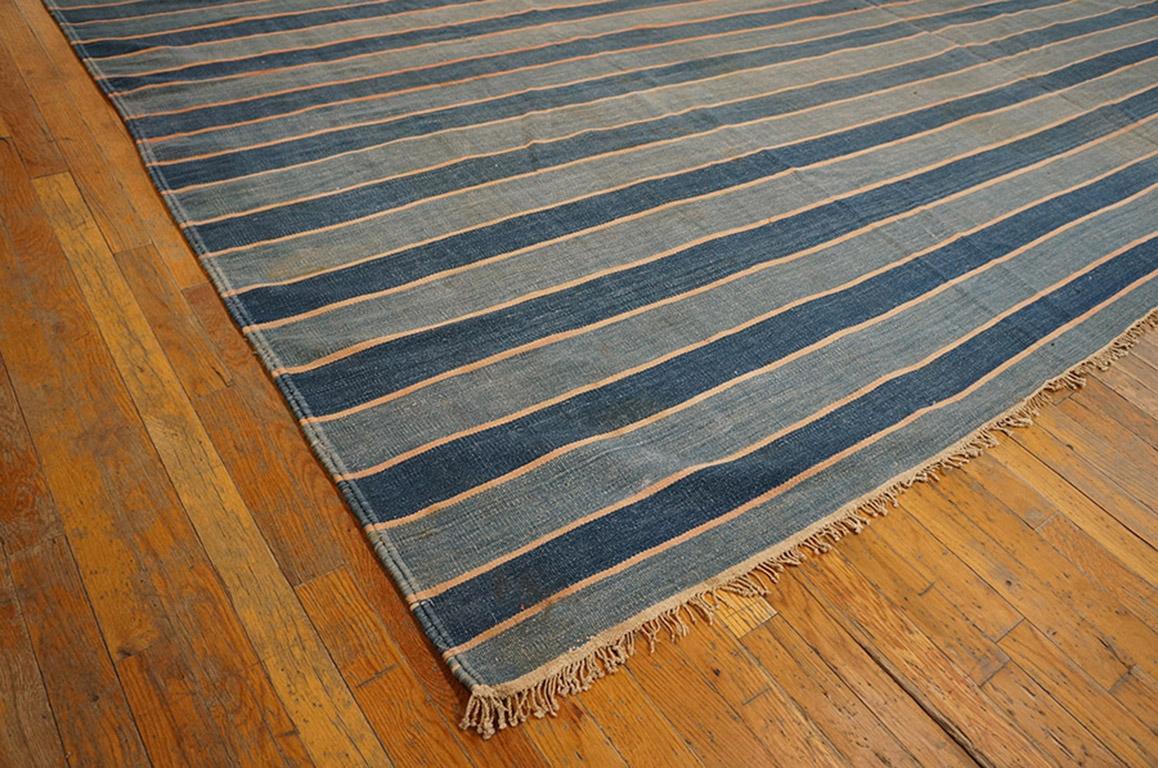 Early 20th Century Antique Indian Dhurrie Rug