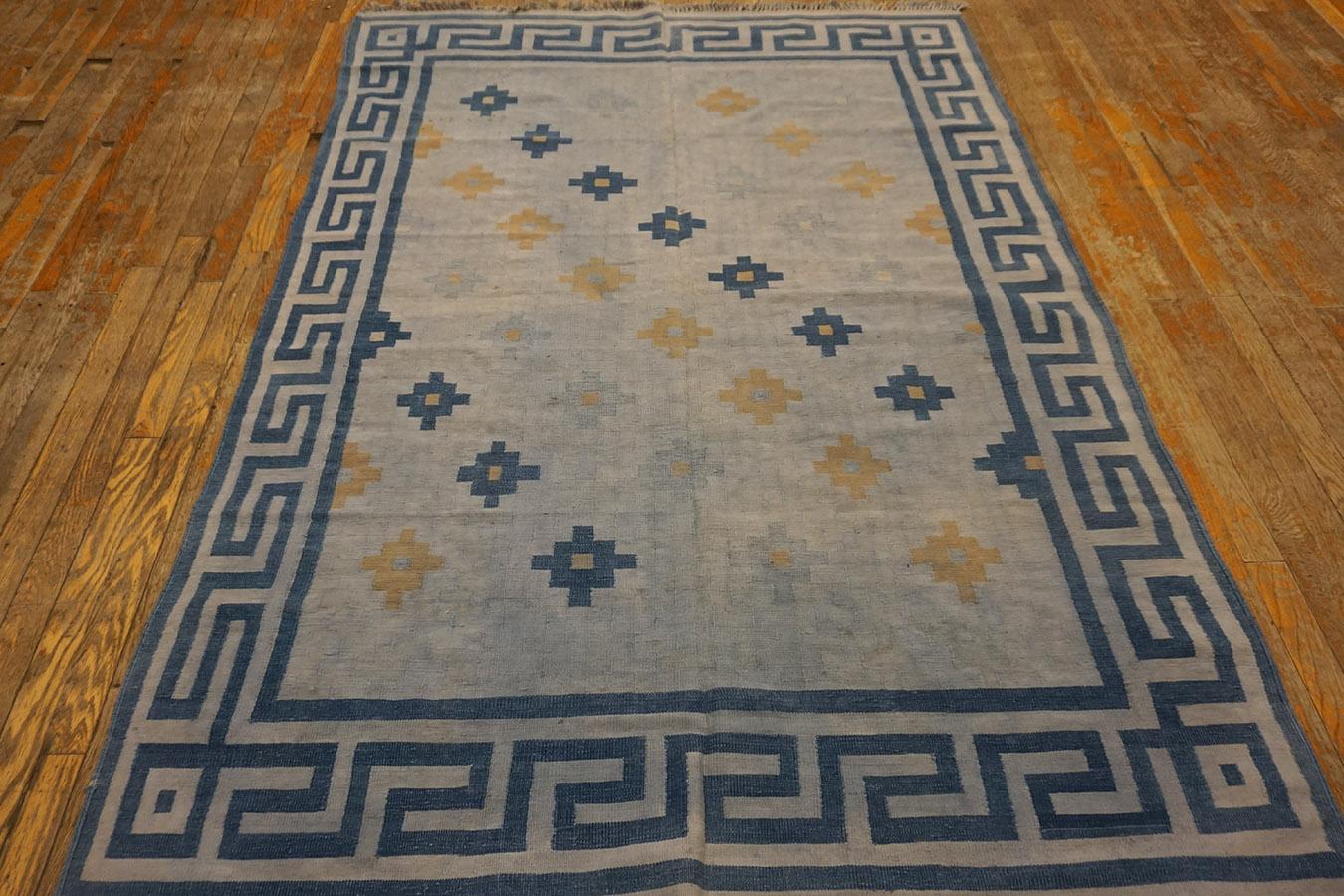 Antique Indian Dhurrie Rug 4'9
