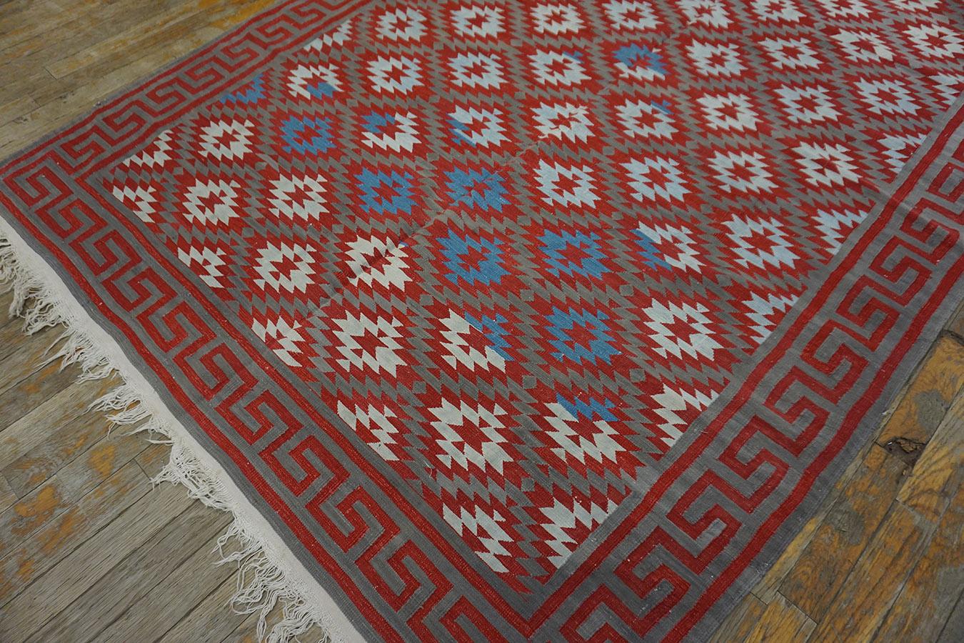 Antique Indian Dhurrie Rug 5'0