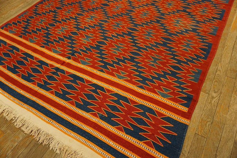 Antique Indian Dhurrie Rug For Sale at 1stDibs
