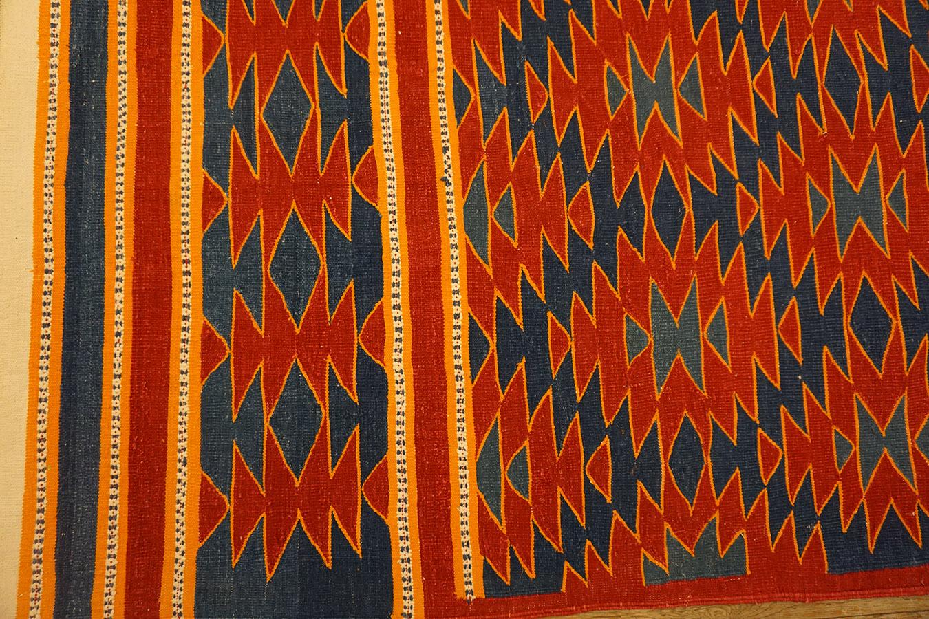 Antiker indischer Dhurrie-Teppich, Größe: 6'0