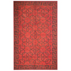 Indischer Dhurrie-Teppich aus Wolle des frühen 20. Jahrhunderts ( 7'3" x 11'8" - 222 x 355)