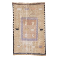 Antique Indian Dhurrie Rug, circa 1910s