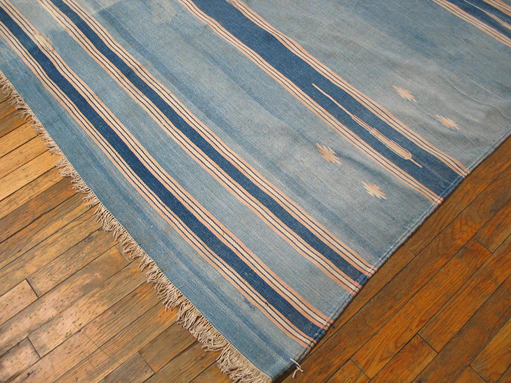 Hand-Woven Antique Indian Dhurrie Rug