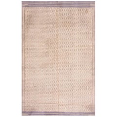 Tapis Dhurrie indien ancien d'environ 165 cm x 243,84 cm 