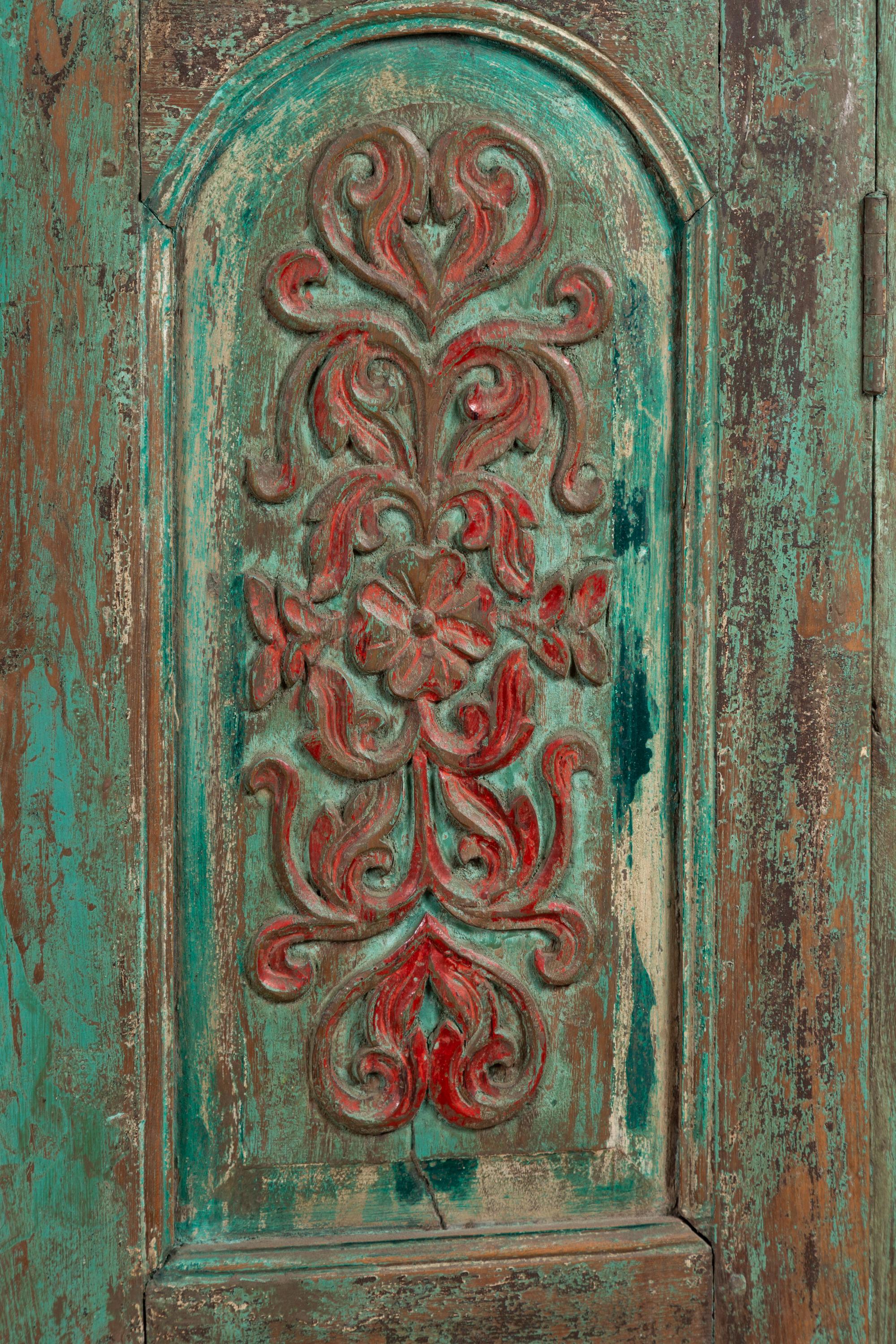 indian painted cabinet