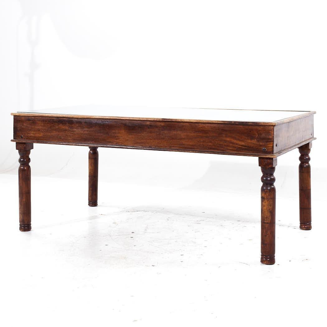 Modern Antique Indian Door Dining Table For Sale