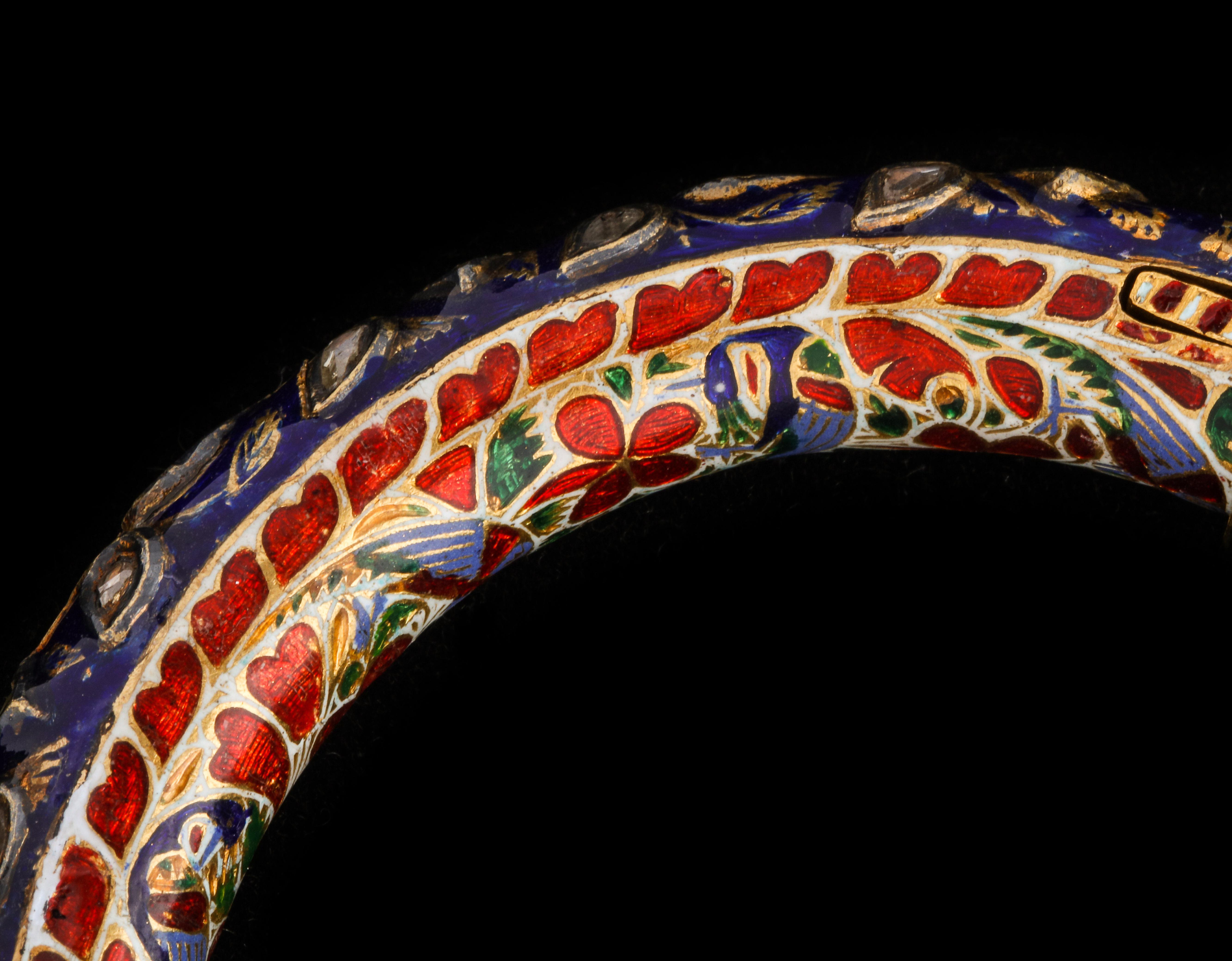 Antique Indian Enamel Bangle 3