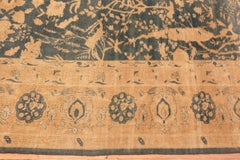 Antique Indian Floral Rug. Size: 13 ft x 21 ft 3 in
