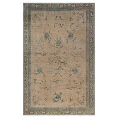 Ancien tapis indien en laine fait à la main