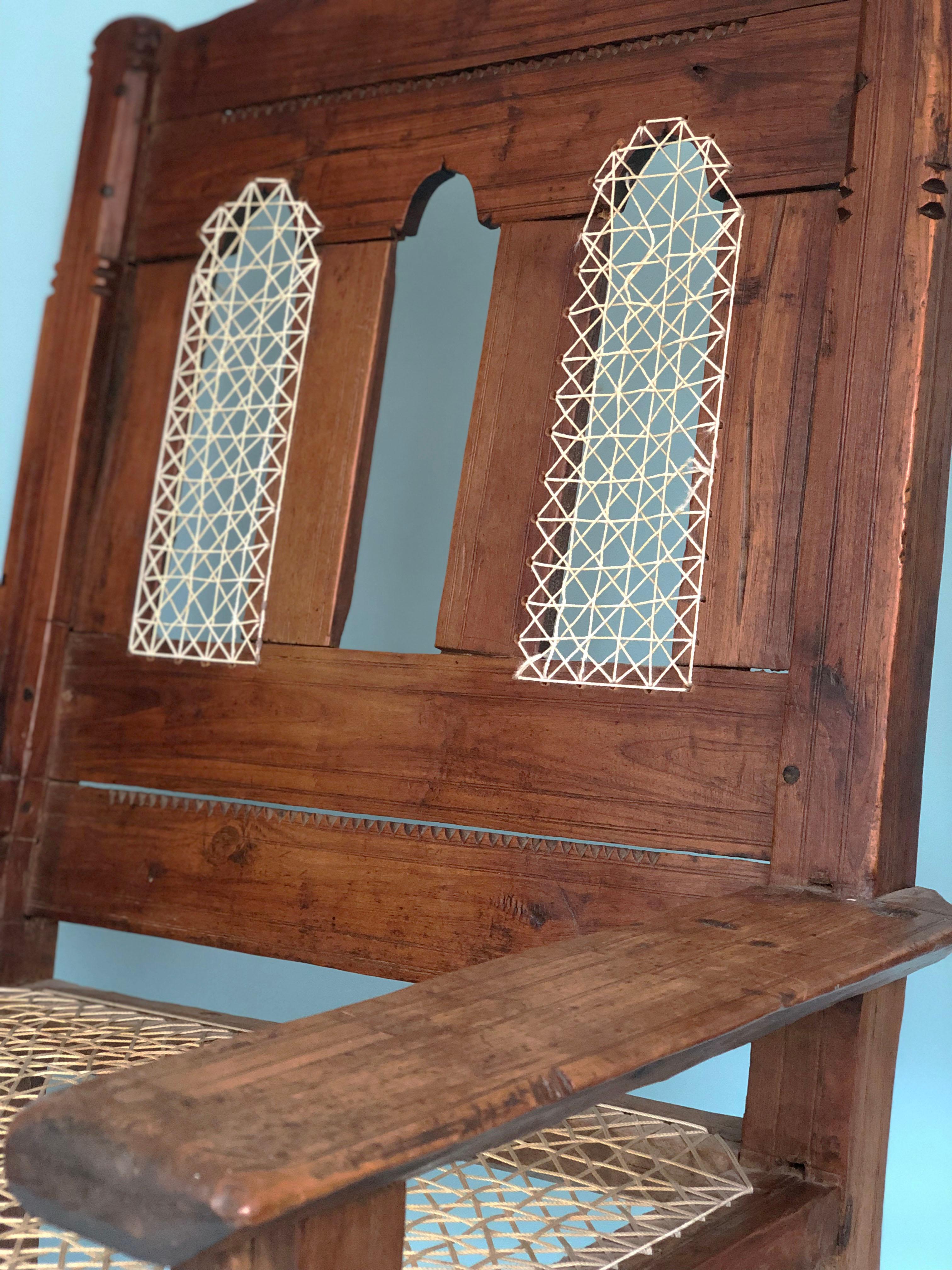 antique indian chair
