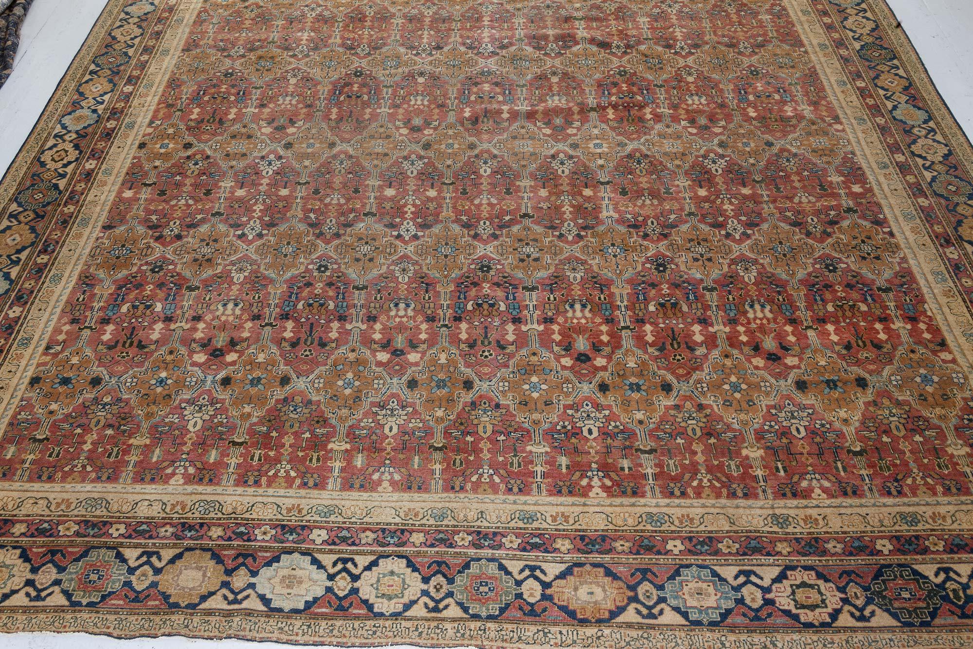 20th Century Antique Indian Handmade Carpet For Sale