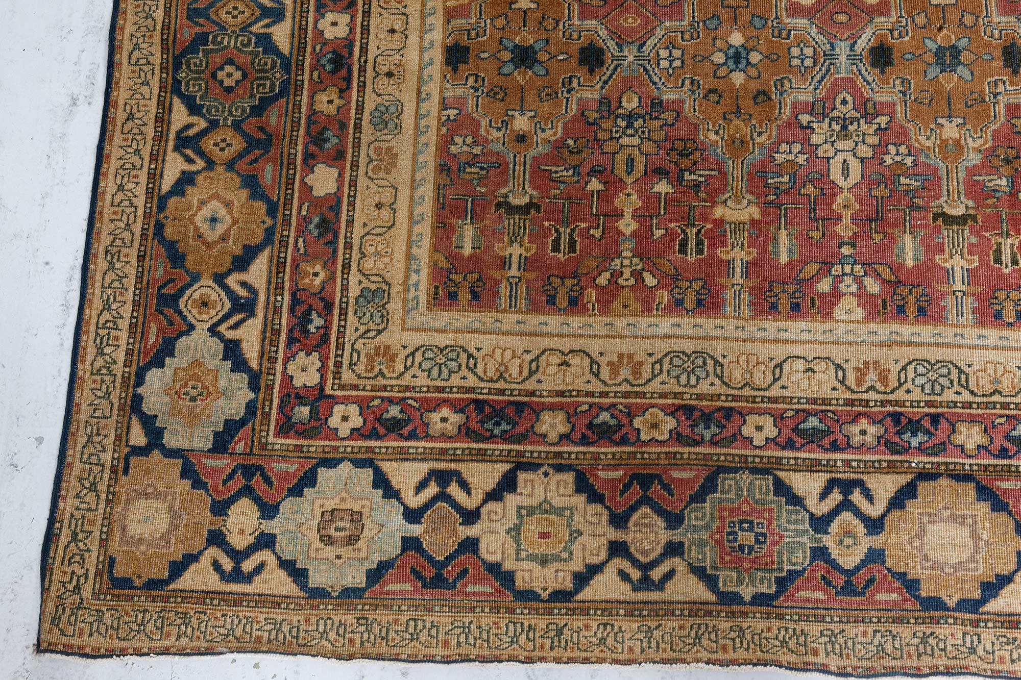 Wool Antique Indian Handmade Carpet For Sale