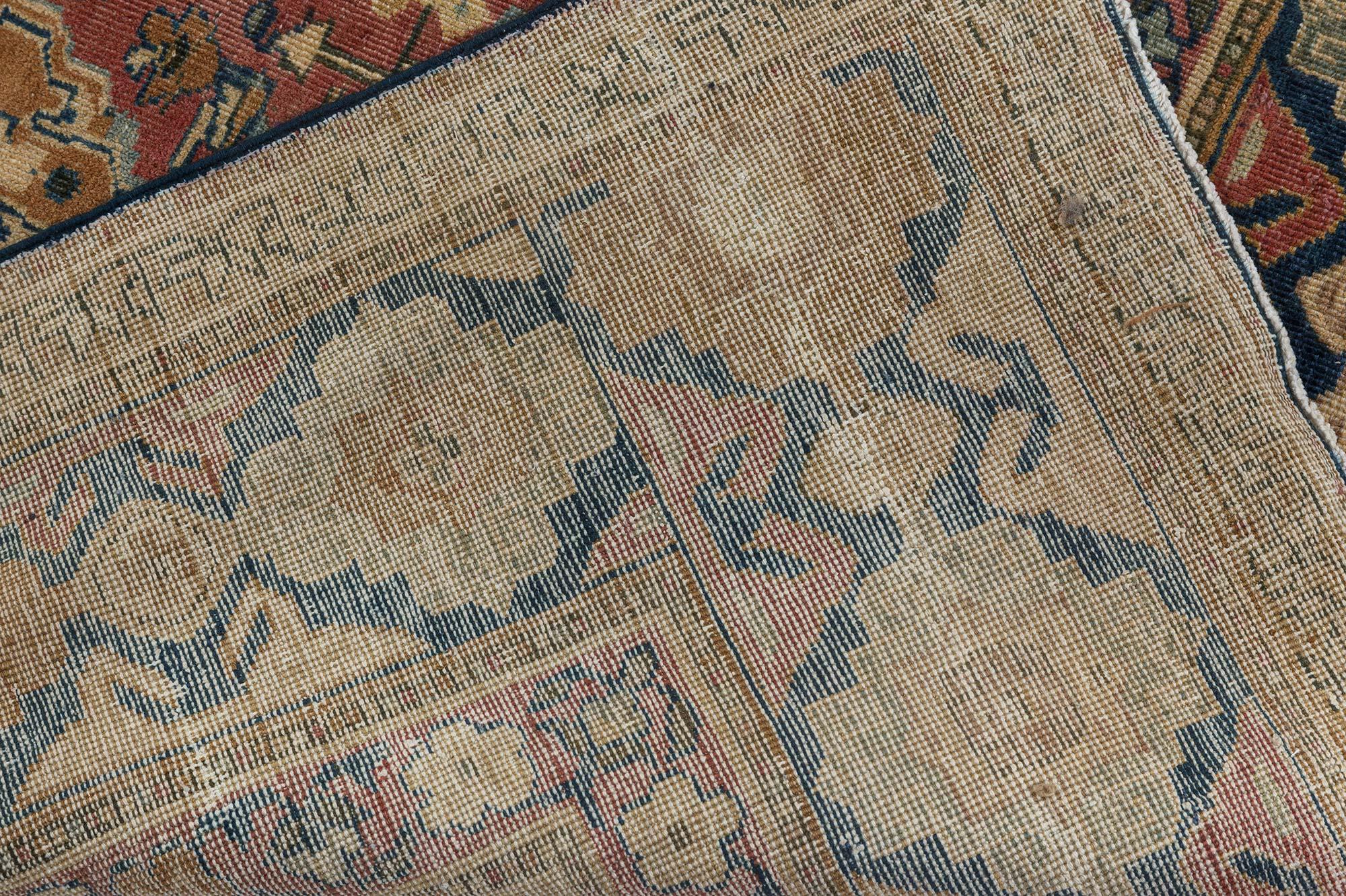 Antique Indian Handmade Carpet For Sale 2