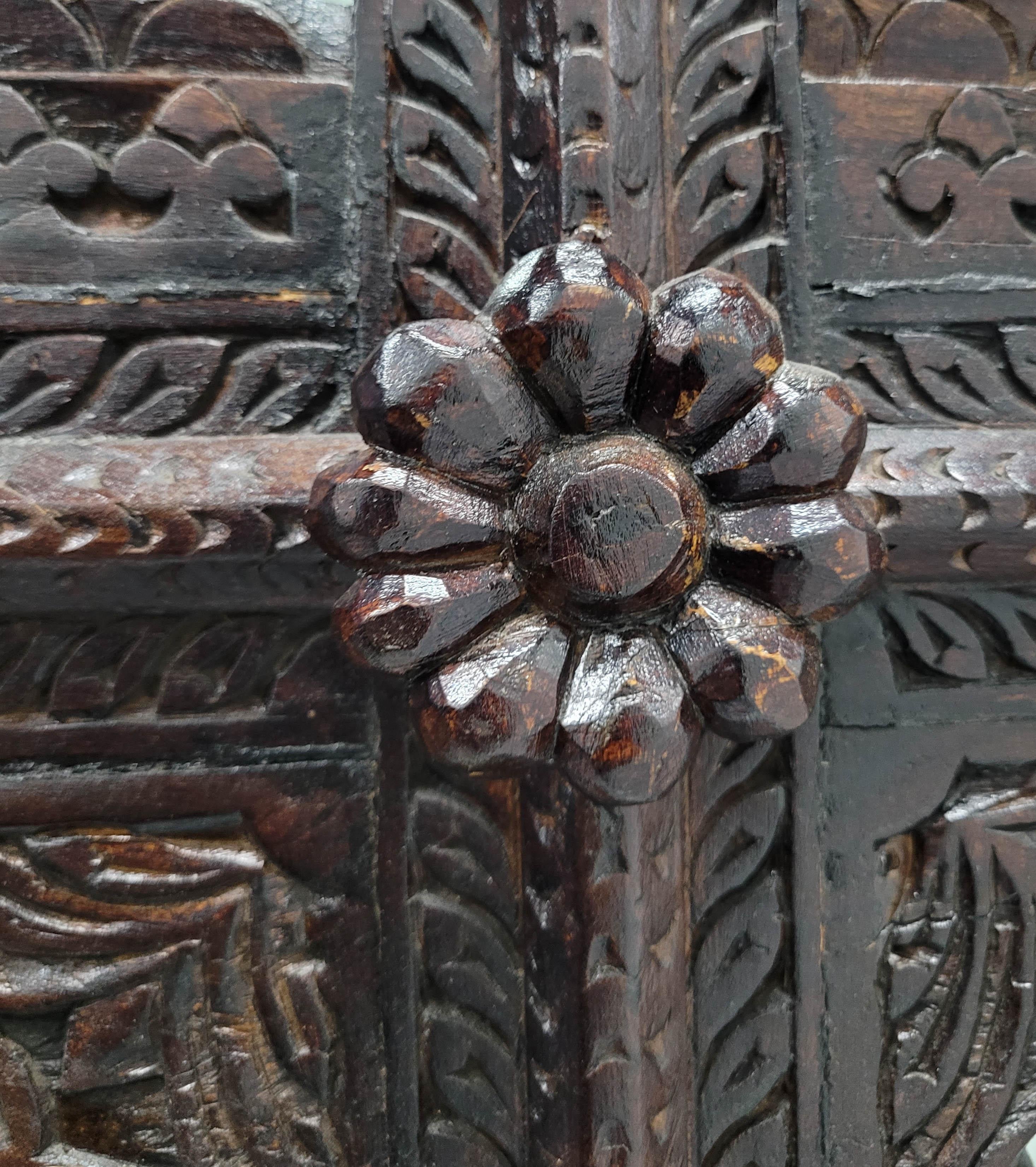 Antique Mirror indien de style Jharokha, fin 19e-début 20e siècle en vente 6