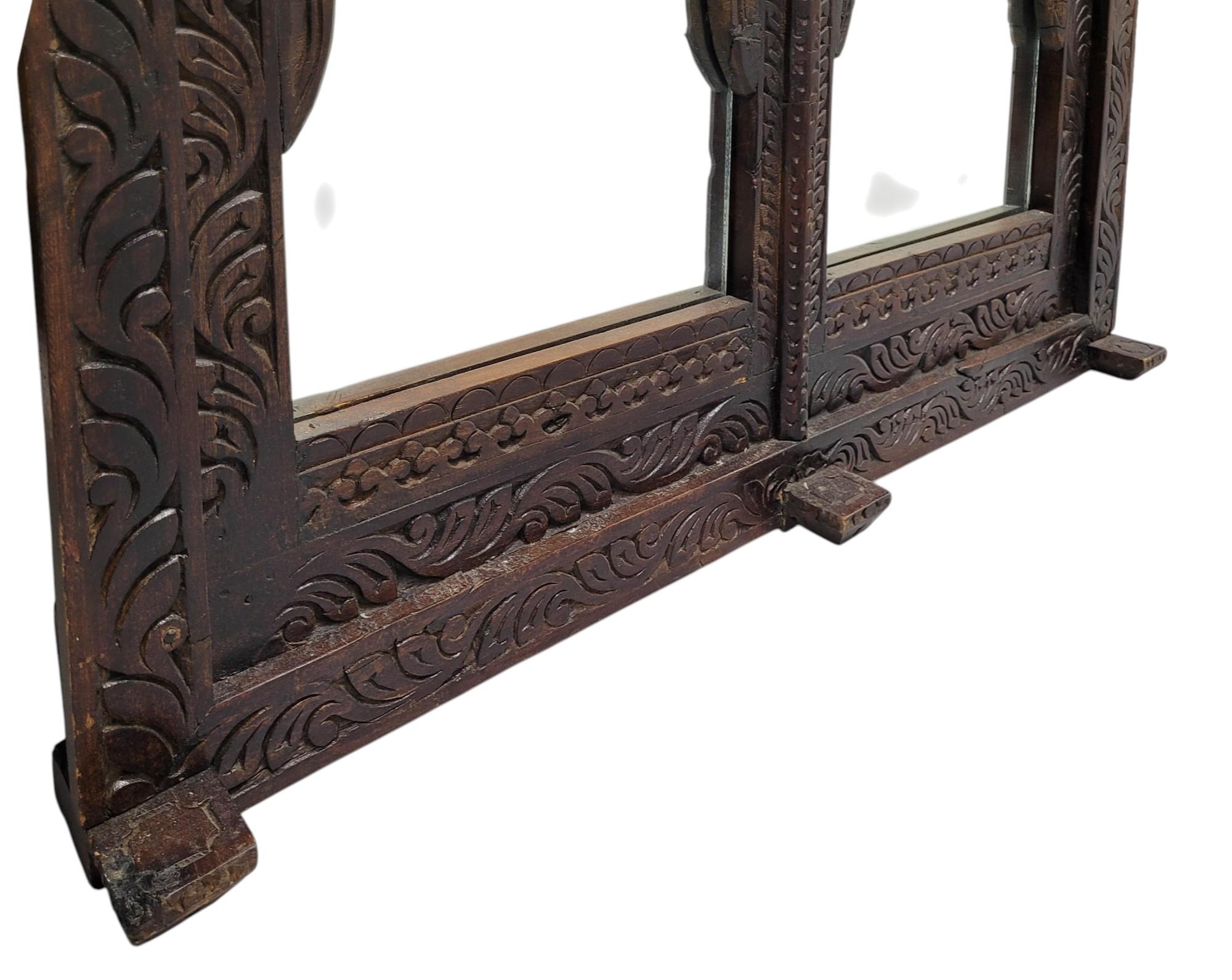 Antique Mirror indien de style Jharokha, fin 19e-début 20e siècle en vente 9