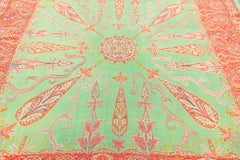 Antico scialle indiano in tessuto del Kashmir, XIX secolo