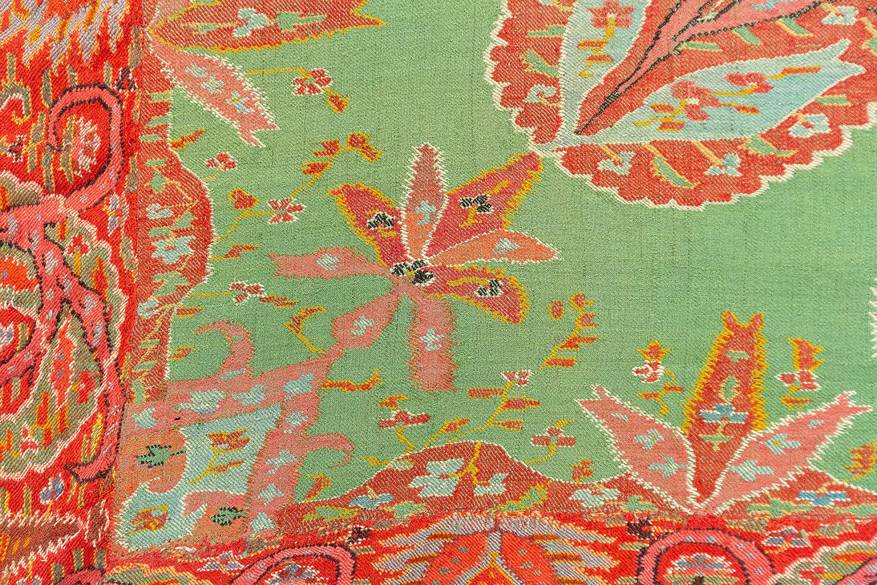 Antique Indian Kashmir Shawl Textile, 19th Century For Sale 3